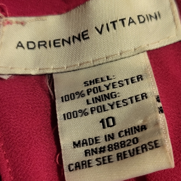 Adrienne Vittadini Chiffon Flowy Fuschia Hi/Low Razer back (Pair w/Jesus… - Picture 5 of 7